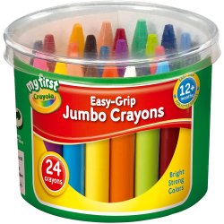 Crayola easy-grip jumbo crayons - pack of 24