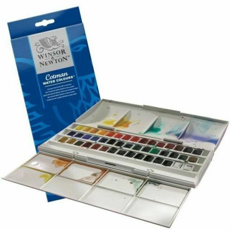 Winsor & Newton Watercolour Cotman Studio 45 Half Pan Set